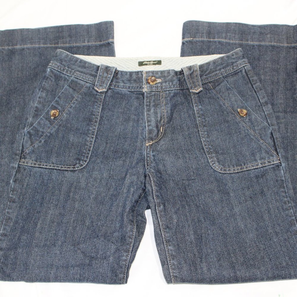Eddie Bauer Wide Leg Trouser Style Jeans
